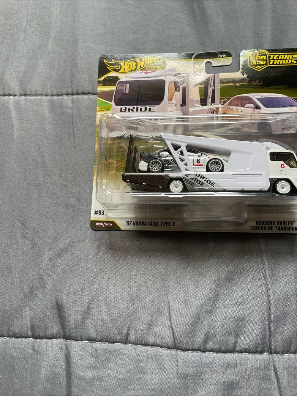 Hot Wheels Team Transport Packaging - White Backing Card